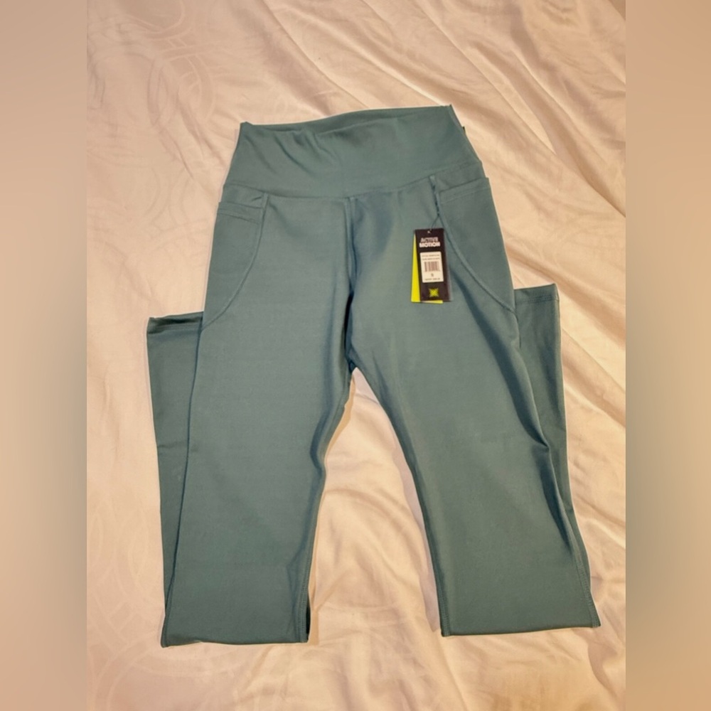 ACTIVE MOTION Teal Leggings